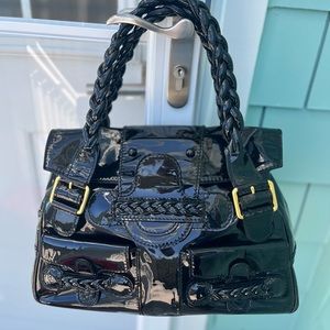 💯 authentic Valentino Garavani Black Patent Leather Bag ❤️ mint condition
